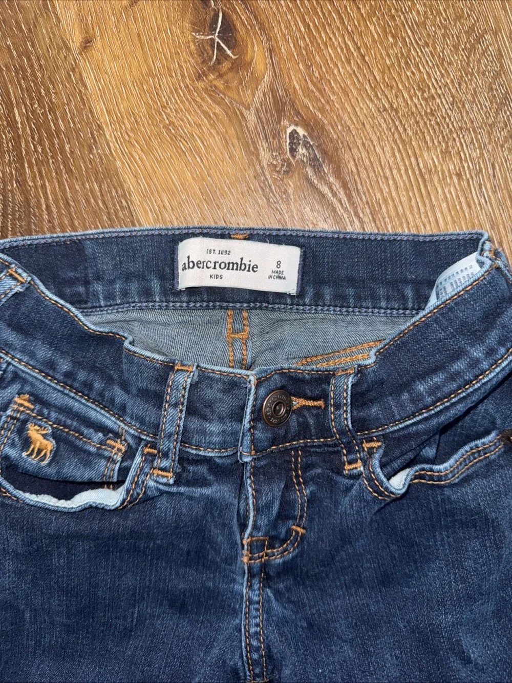 abercrombie kids Dark Blue Stretch Denim Jeans